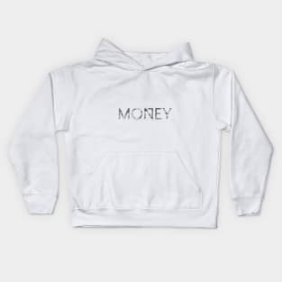 MONEY text Kids Hoodie